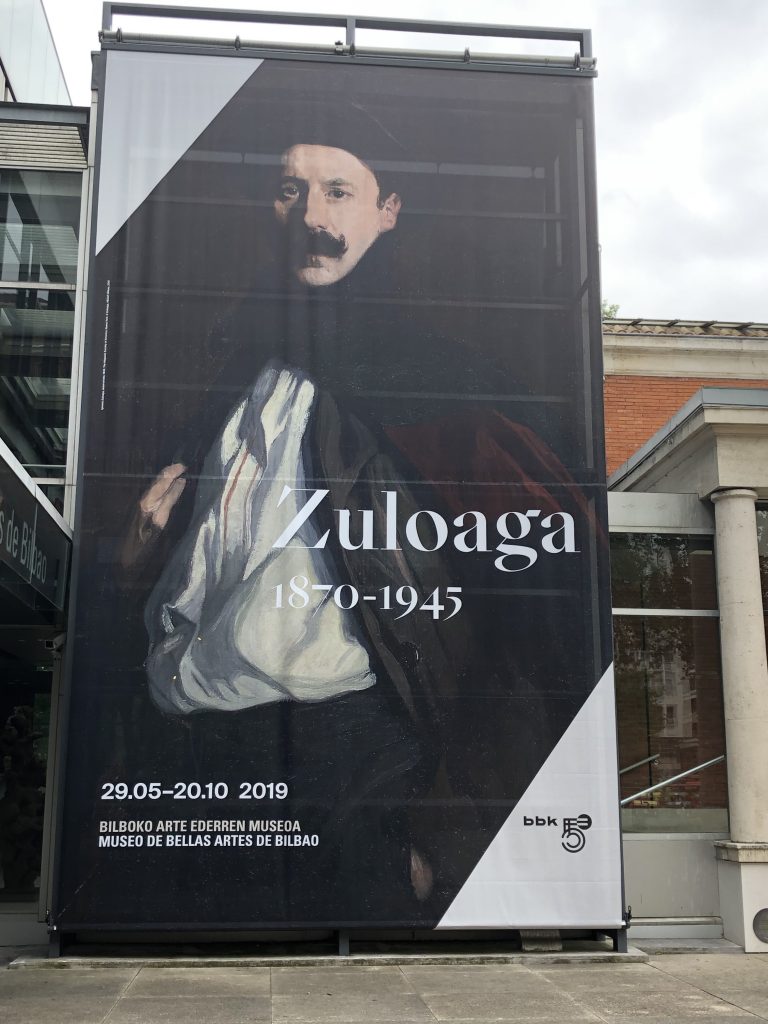 Cartel de la exposición sobre Zuloaga desarrollada por Javier Novo y Mikel Lertxundi
