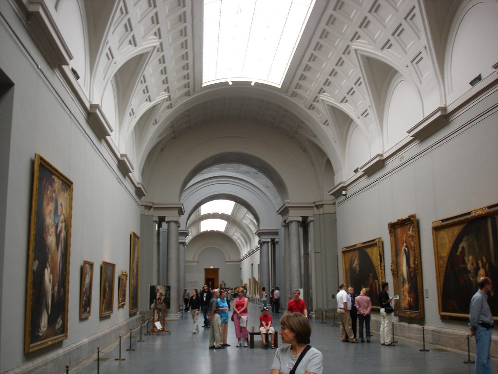 Interior gallery of the Prado Museum