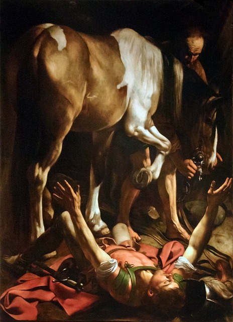 The conversion of St. Paul de Caravaggio Museo del Prado