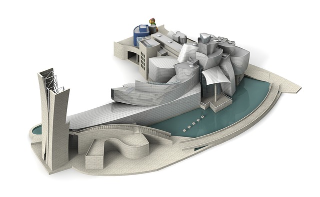 Diseño 3D del Guggenheim Bilbao